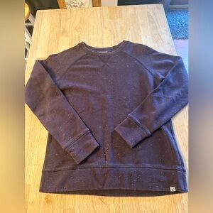 Eddie Bauer Purple Space Dyed Crew Neck Pullover Sweater - S